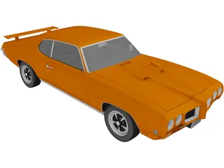 Pontiac GTO (1970) 3D Model preview