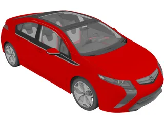 Opel Ampera 3D Model preview