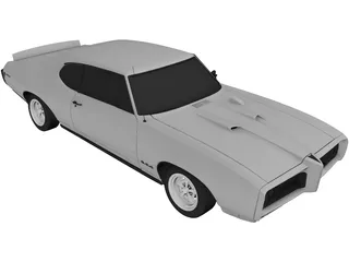 Pontiac GTO (1968) 3D Model preview