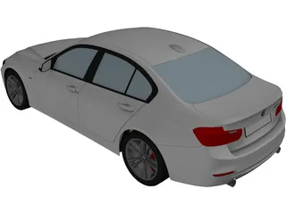 BMW 3-Series 335i [F30] (2012) 3D Model preview