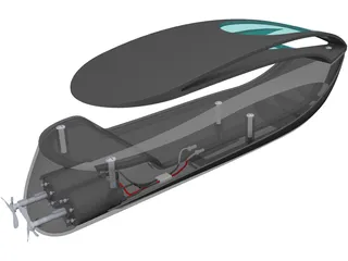 Boat 3D Model preview