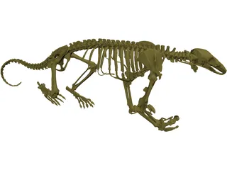 Skeleton Prehistoric 3D Model preview
