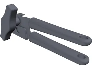 Can Opener Kitchen Aid 3D Model preview