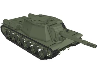 Howitzer ISU152 3D Model preview
