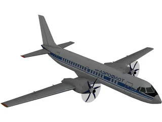 Ilyushin IL-114 3D Model preview