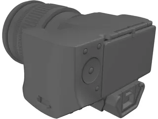 Sony A44 Digital Camera 3D Model preview