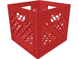 Milk Crate 3D Model preview