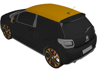Citroen DS3 (2011) 3D Model preview