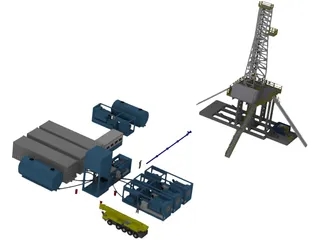Refinery 3D Model preview