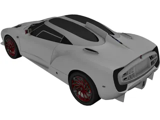 Spyker C12 Zagato 3D Model preview