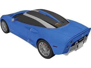 Spyker C8 Aileron 3D Model preview