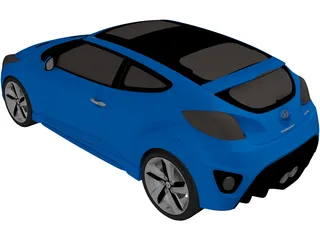 Hyundai Veloster (2012) 3D Model preview