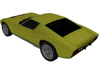 Lamborghini Miura P400 3D Model preview