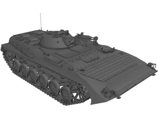 BMP Battle Infantry Vehicle 3D Model preview