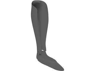 Orthopedic Leg Brace 3D Model preview