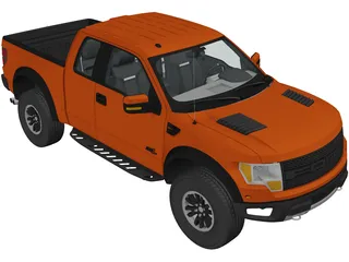 Ford F-150 SVT Raptor (2011) 3D Model preview