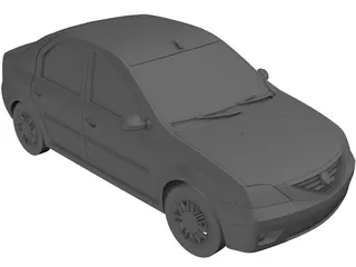 Renault/Dacia Logan (2005) 3D Model preview