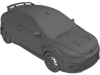 Ford Focus RS (2009) 3D Model preview