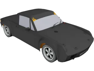Porsche 914 GT 3D Model preview