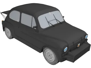 Fiat Abarth 1000TC 3D Model preview