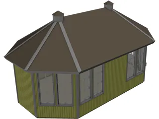 Summerhouse 3D Model preview