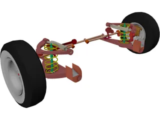 Chevrolet Front Suspension 3D Model preview