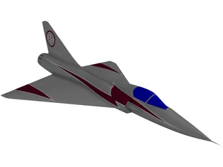 Dassault Mirage 3D Model preview