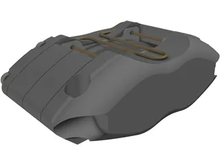 Dynapro Radial Brake Caliper 120-7376 3D Model preview