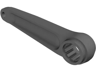 Race Face Turbine Left Crank 3D Model preview