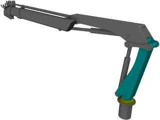 Folding Crane 3D Model preview