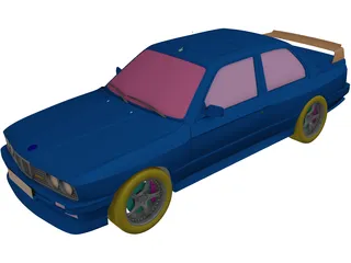 BMW M3 DTM 3D Model preview