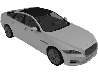 Jaguar XJ (2010) 3D Model preview