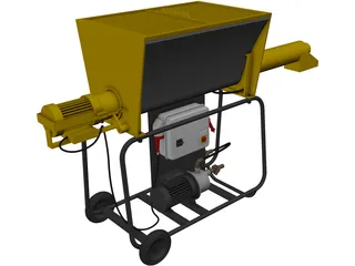 Turbomix Constructions Equipment 3D Model preview
