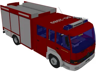 LF 16/12 Germany Firetruck 3D Model preview