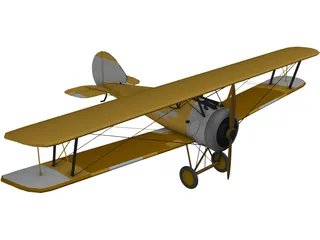 Biplane 3D Model preview