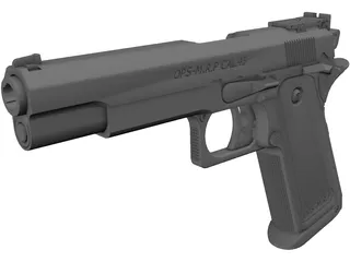 OPS-M.R.P Cal.45 Pistol 3D Model preview