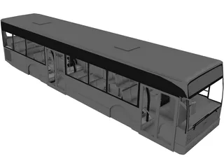 Van Hool A300 Bus Body 3D Model preview