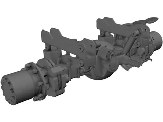 Truck Axle 3D Model preview