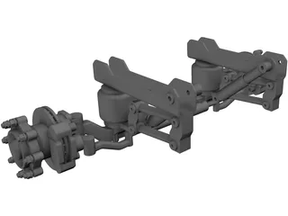 Suspension Front Truck 3D Model preview