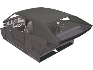 AMC Javelin Interior (1971) 3D Model preview