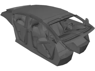 Aston Martin Rapide Interior (2010) 3D Model preview