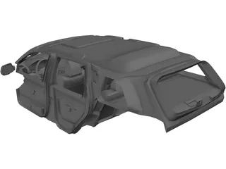 Jeep Grand Cherokee SRT 8 Interior (2008) 3D Model preview