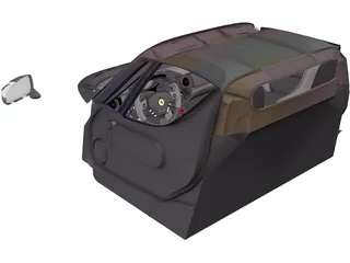 Ferrari Enzo Interior 3D Model preview