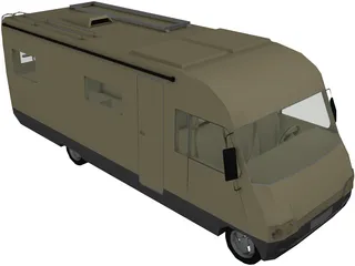 Hymer Camper 3D Model preview