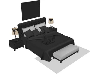Bed 3D Model preview