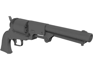 Colt Dragoon 3D Model preview