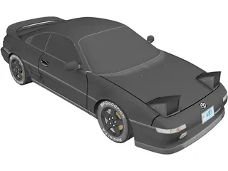 Toyota MR2 (1990) 3D Model preview