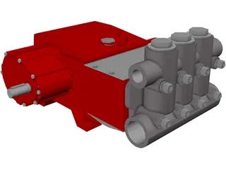 High Pressure Pump 3D Model preview