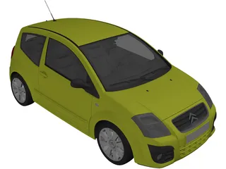 Citroen C2 3D Model preview