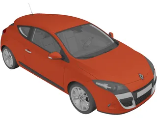 Renault Megane Coupe 3D Model preview